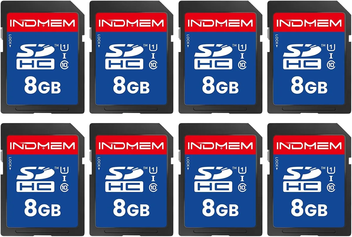 SD Cards - 8 Pack 8GB